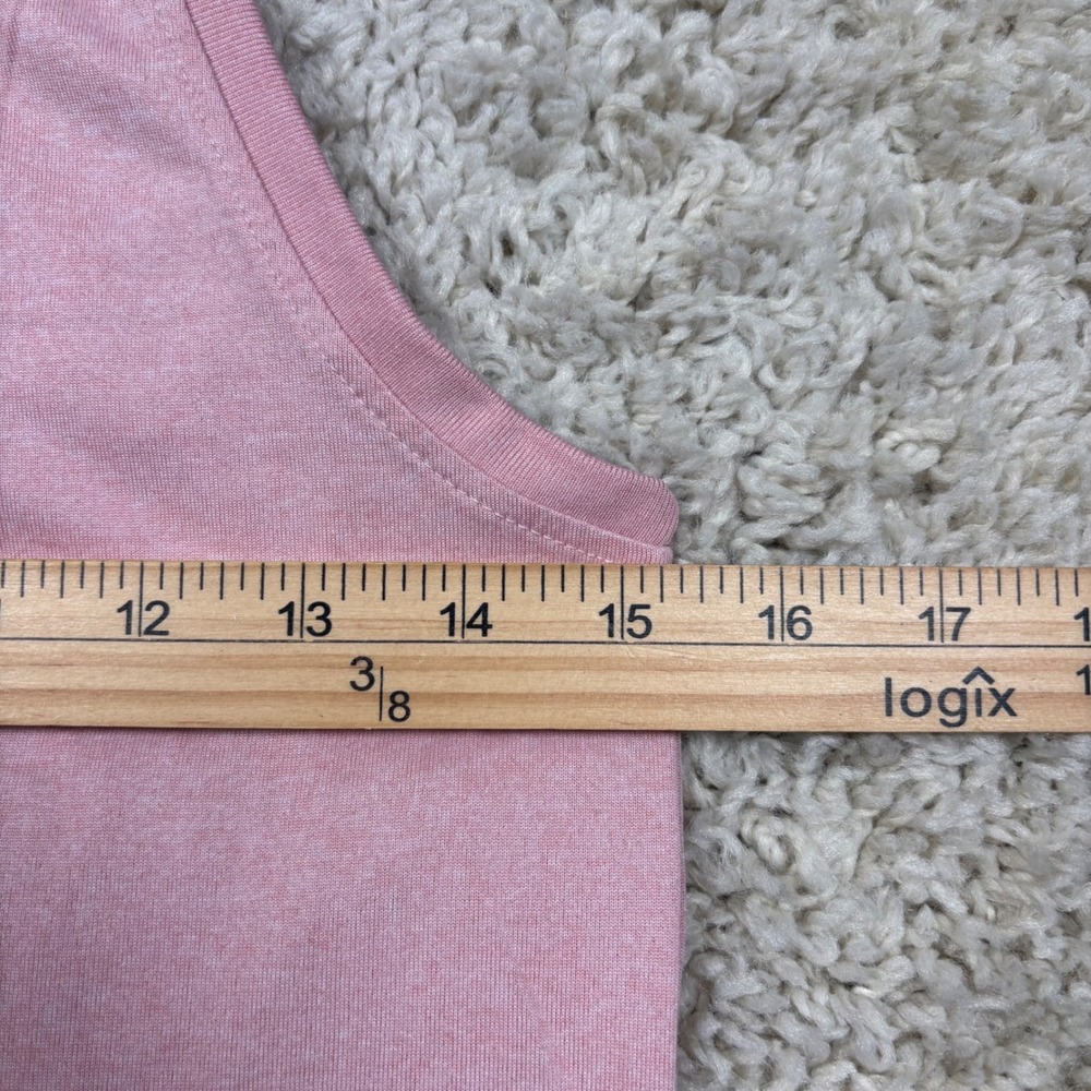 Nike Tank Top Womens XS Pink Excellent Dri-FIT Heathered Sleeveless Gym Shirt - Picture 6 of 7